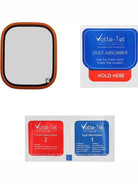 Volte-tel Tempered Glass Apple Watch Ultra 2 49mm 3d Titanium 1.92" 0.30mm Full Cover Orange Volte-tel