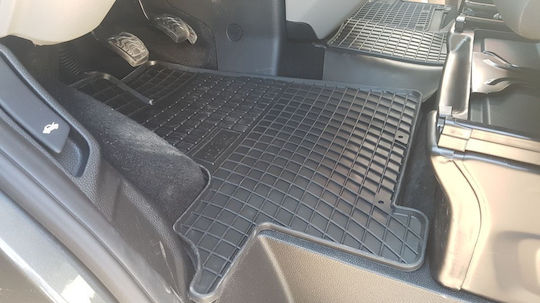 Refref Car Mats Rubber Ford Transit Ford Custom 2012+ Tourneo 2014+ Black 3 Pieces