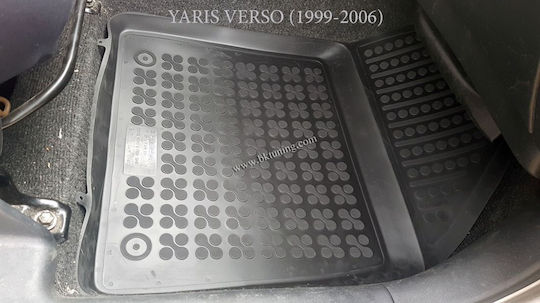 Sahler Car Mats Raised Sides 3D Rubber Toyota Verso S 2010+ Raised Sides Type Black 3 Pieces