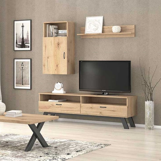 Wohnzimmer TV-Einheit N32 Braune M150xB44,5xH200cm