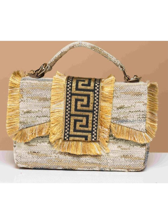 Fabric Women's Handbag Multicolour