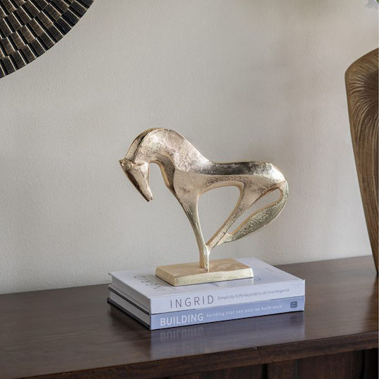 Artekko Dekorative Pferd aus Metall 31x8.5x26cm