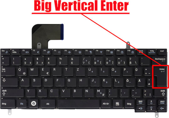 German Laptop Keyboard Samsung Mini N210 N220 N230 N250 Ba59-02704c Ba59-02704d 9z.n4psn.00r Nsk-m60sn Cnba5902704cbil Cnba5902704dbil De Without Frame Black Code 40841denofr
