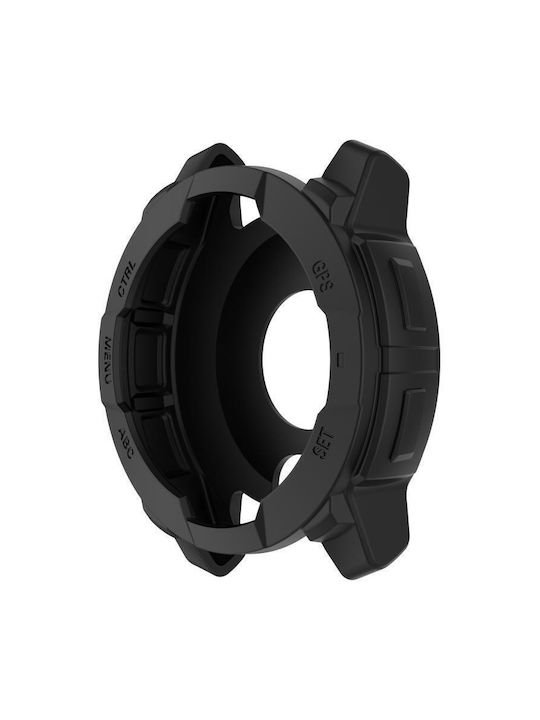 Protective Silicone TPU Case Garmin Instinct 3 Amoled Solar 45mm Black