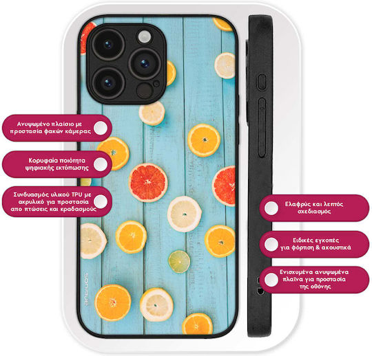 Sonique Fruit Series Mobile Phone Case Motorola Moto G55 5G Grapefruit