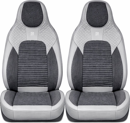 Set De Huse Pentru Scaune Auto Din Piele Gri