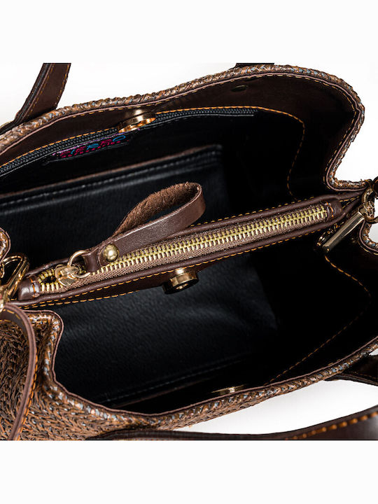 Straw Women's Crossbody Bag Brown