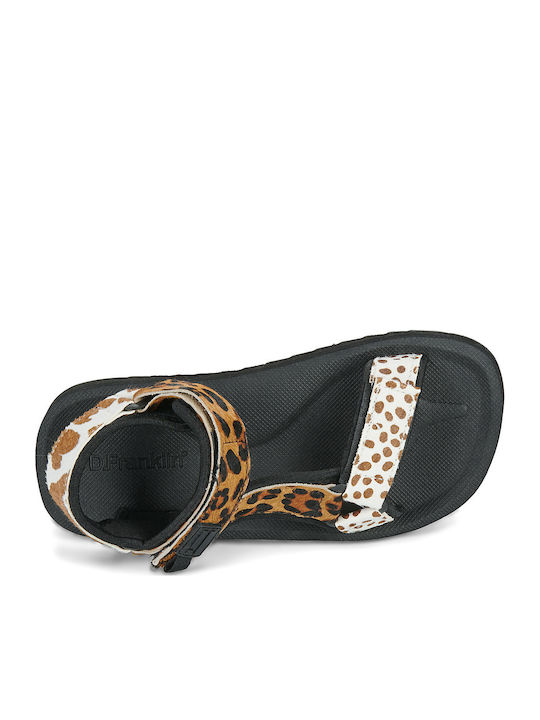 Forest Flache Sandalen für Damen Schwarz