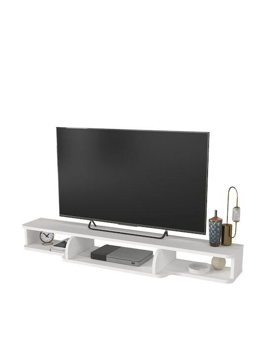 Έπιπλο Τηλεόρασης White Μ135xΠ29.6xΥ29.6cm