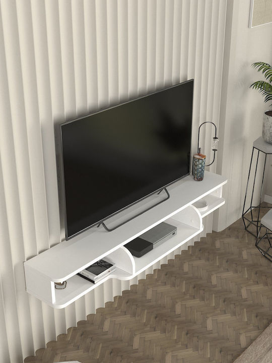Stand TV Alb L135xA29.6xÎ15.6cm