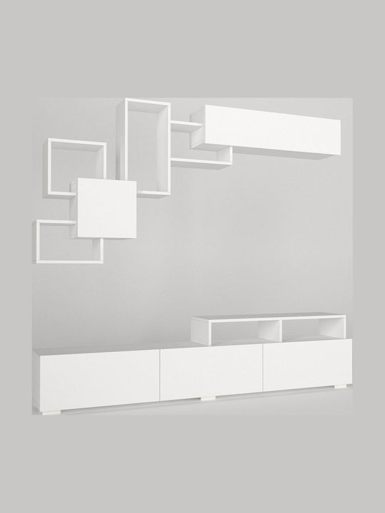 Stand TV Alb L149.5xA30xÎ30cm