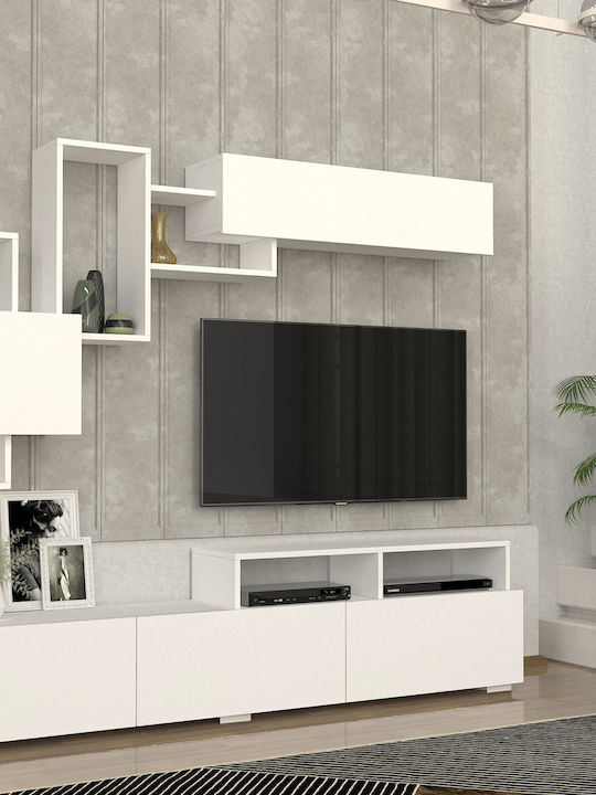 Stand TV Alb L149.5xA30xÎ30cm