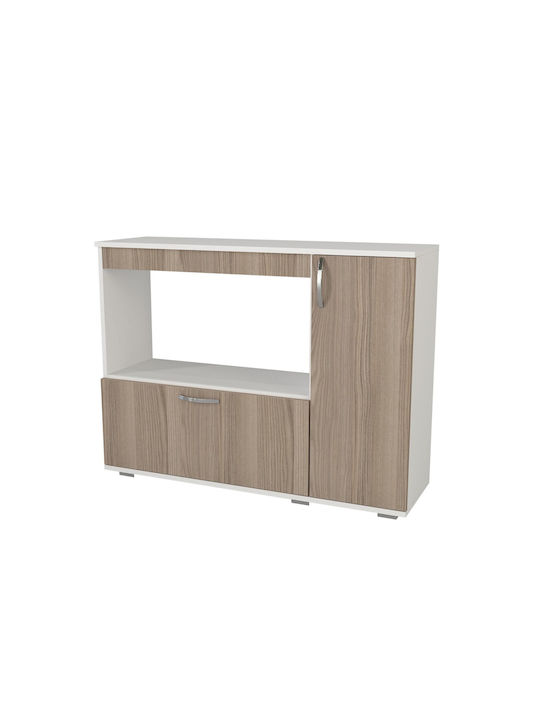 Επιδαπέδιο Ντουλάπι White-brown 118.2x35x90εκ.