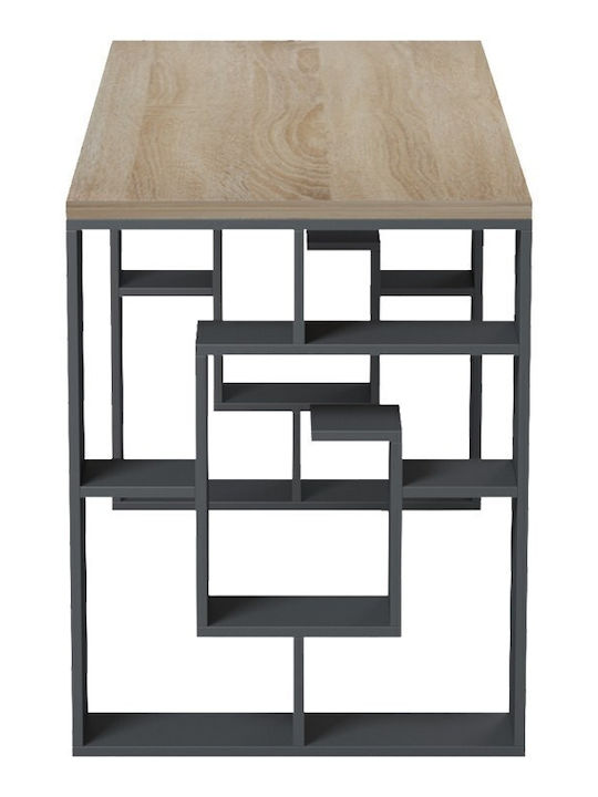 Pakketo Schreibtisch Labirent Holz Anthrazit Sonoma 140x60x75cm