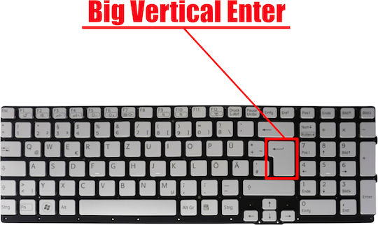 Deutsche Tastatur Für Laptop German Laptop Keyboard Sony Vaio Vpc-se Vpcse Vpcse1e1e Vpcse1j1e Vpcse1l1e 148986771 148986411 9z.n6cbf.201 De Nο Frame Silver Κωδ.41417denofrsil