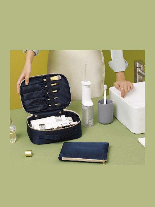 Roza Νεσεσέρ Καλλυντικών Ταξιδιού 23x17x8cm – Organizer Καλλυντικών Θήκες & Φερμουάρ Σκούρο Μπλε Roza Νεσεσέρ Καλλυντικών Ταξιδιού 23x17x8cm – Organizer Καλλυντικών Θήκες & Φερμουάρ Σκούρο Μπλε