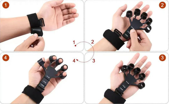 Power Gripper Ring Fingers Hands Black