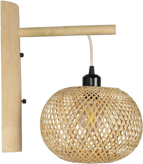GloboStar Wall Lamp with E27 Socket Beige 23x37cm