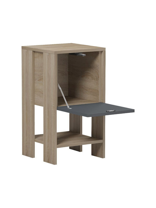 Reppo Nachttisch Holz Beige 30x30x55cm