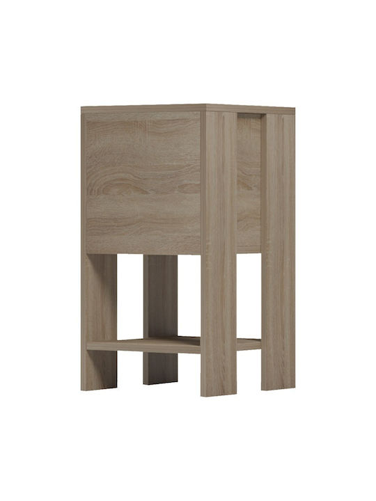 Nachttisch Reppo Holz Beigefarbene 30x30x55cm