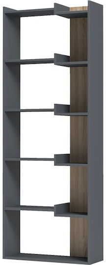 Етажерка Corpus Антрацит-сонома 61x22x162см