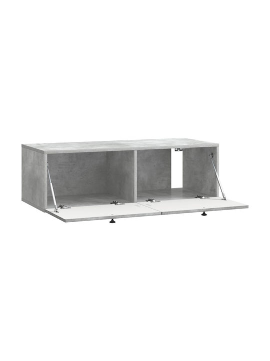 Wall Living Room Cabinet Made of Black Metal 99x41x30cm