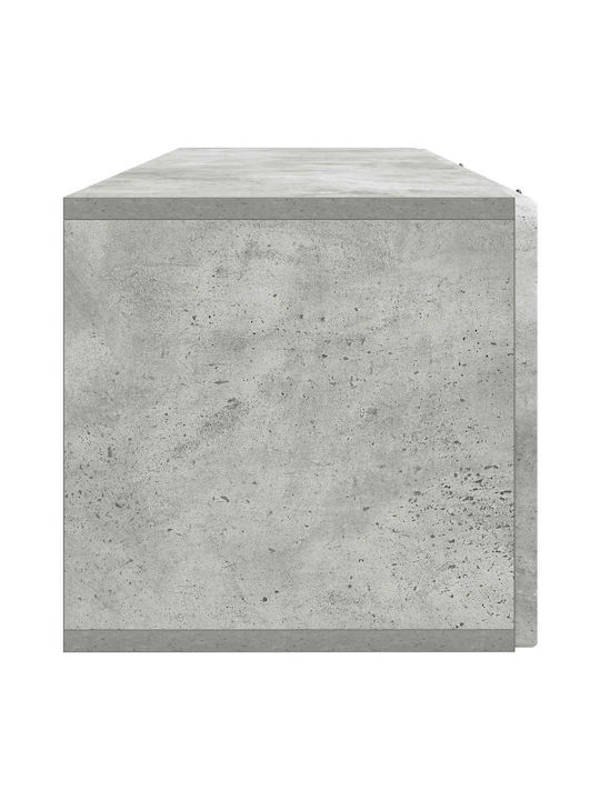 Wall Living Room Cabinet Made of Black Metal 98x31x30cm