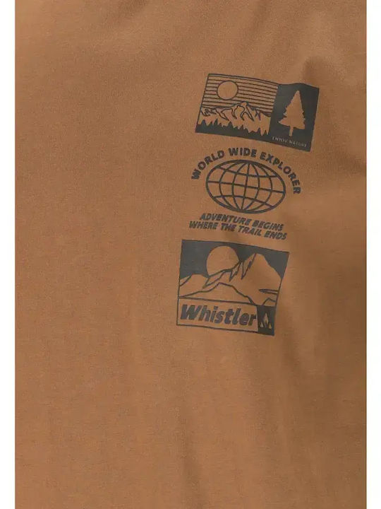 Kurzarm Herrenbluse Braun