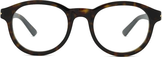 Gucci Women's Acetate Brown Tortoise Prescription Eyeglass Frame GG1503O 002