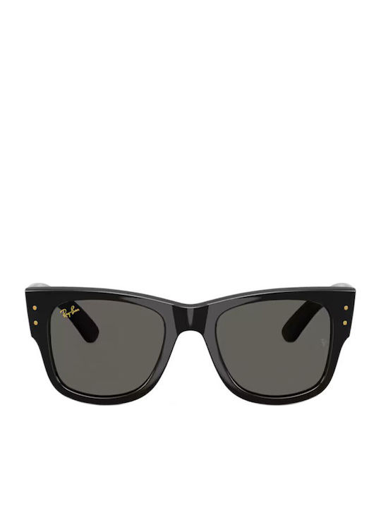 Ray Ban Wayfarer Unisex Ochelari de soare cu Negru Cadru și Negru Lentilă RB0840S Mega