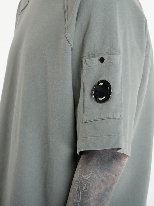 Short Sleeve Gray Blouse