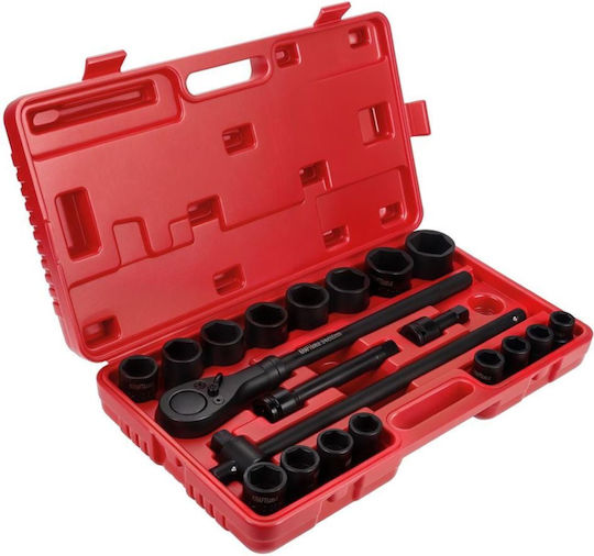 Kraft & Dele Ratchet With 3\4" Socket Set 21 Pieces