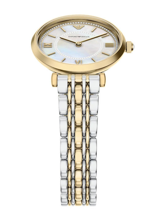 Emporio Armani Gianni T-bar Set Womens Watch 32mm Battery White