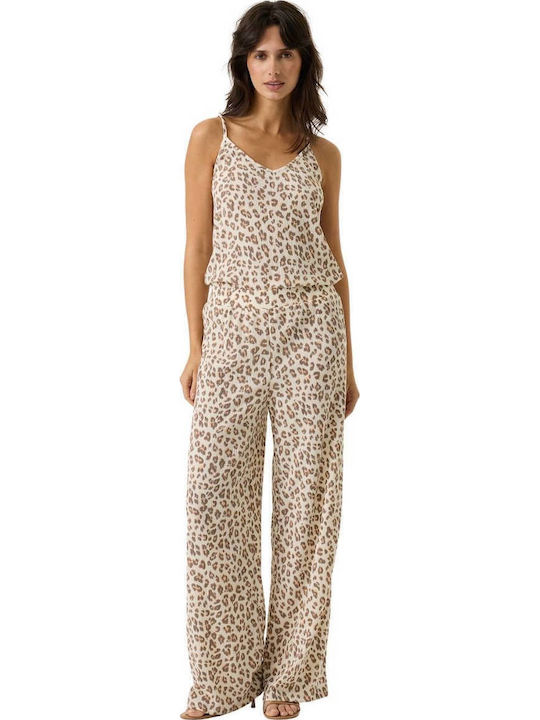 Γυναικεία Μπλούζα με Τιράντες & V Λαιμόκοψη Animal Print Animal Print