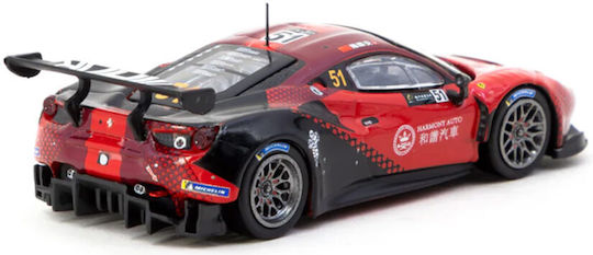 Model Mașină Ferrari 488 GT3 #51 Chen Weian Macau GT Cup 2022 Harmony Racing Scara 1:64 Tarmak Works