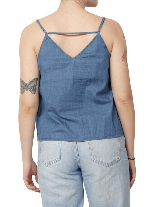 Only Singlet Bluza Denim Albastru Mediu