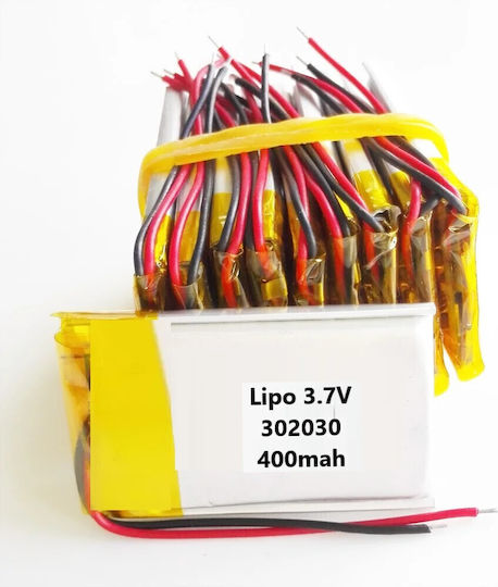 Panasonic Батерия Li-Po 3.7V 400mAh 1S за RC превозно средство 3 броя