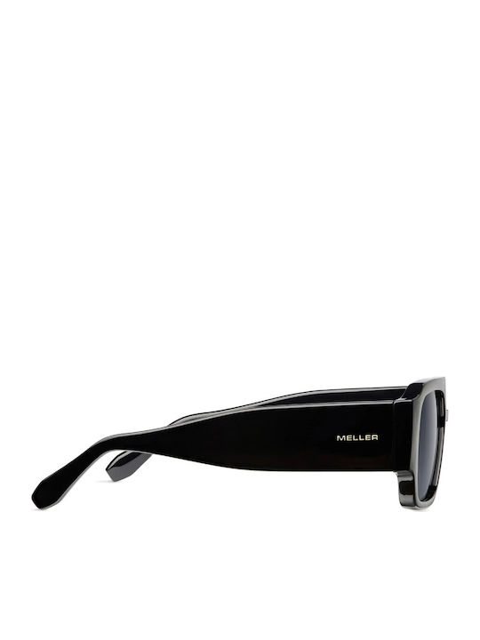 Meller Jahi Unisex Sonnenbrillen mit Schwarzem Rahmen und Schwarzem Polarisiertem Glas