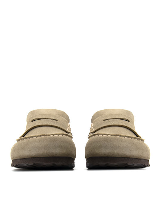 Birkenstock Δερμάτινα Σανδάλια Μπεζ Birkenstock Δερμάτινα Σανδάλια Μπεζ