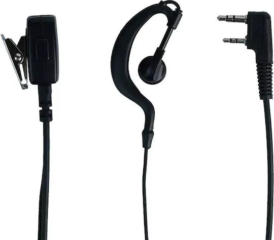 Professional Long Spiral Handsfree Micro Earpiece Ptt Lapel 2 Pin Two-Way Radios Transceivers Baofeng-original 8pcs Tc-406