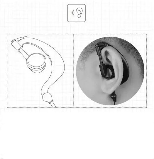 Professional Long Spiral Handsfree Micro Earpiece Ptt Lapel 2 Pin Two-Way Radios Transceivers Baofeng-original 10pcs Tc-407