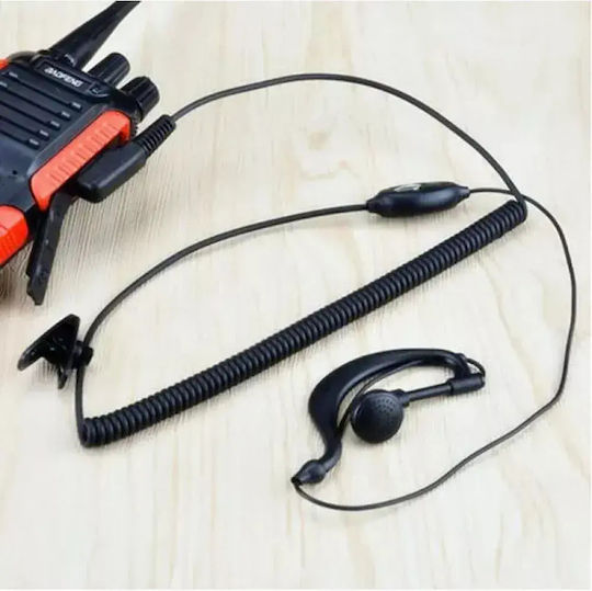 Professional Long Spiral Handsfree Micro Earpiece Ptt Lapel 2 Pin Two-Way Radios Baofeng-original Tc-403
