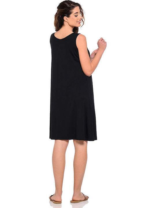 Summer Slip Dress Black