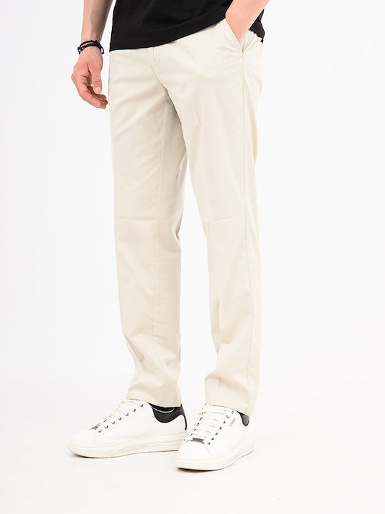 Ανδρικό Παντελόνι Chino Ελαστικό Ivory