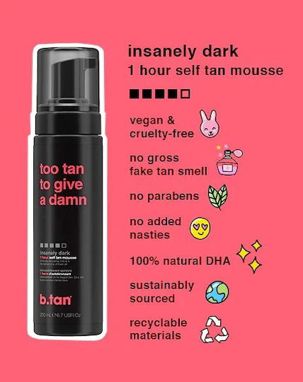 B.Tan Self Tanning Mousse Σώματος 200ml
