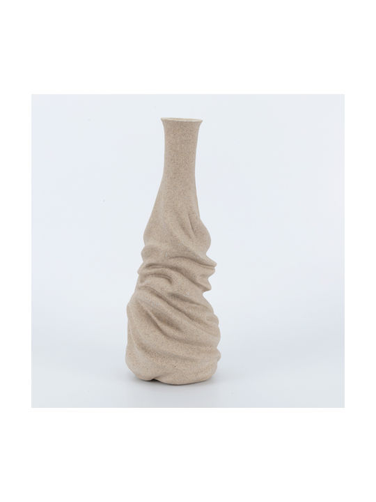 Dekorative Vase Aus Polyurethan Braune 14x14xH36.5cm