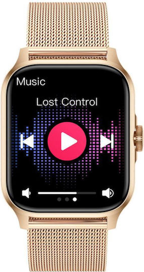 Eko Lumos Smartwatch mit Herzfrequenzsensoren (Gold)