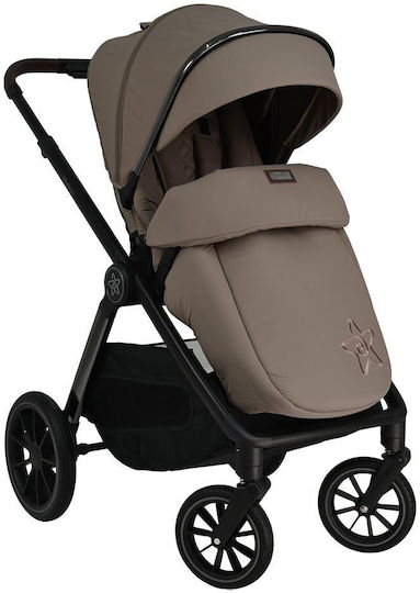 Bebe Stars Mythos Reversible Baby Stroller Suitable for Newborn Natural Beige