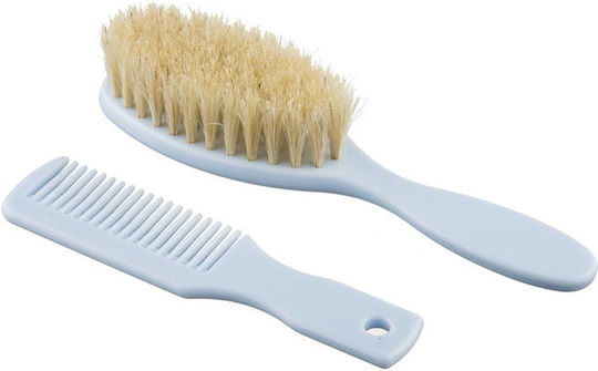 Akuku Baby Brush & Comb Owl White A0307 2 Pieces