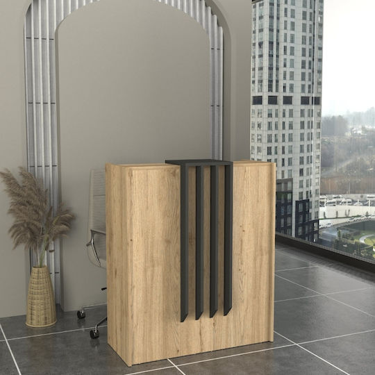 Birou Recepție Hola Front Desk Unicutil Bej-gri 90 Cm